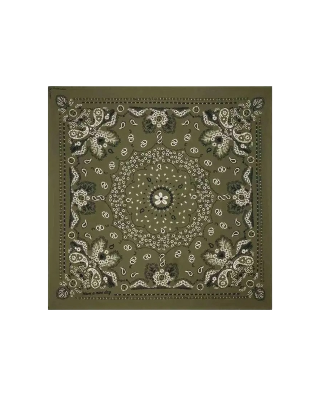 Bandana Vert Brésil – Neuf Avec Étiquettes – Châle Léger – Couleur Noir – Accessoire Mode