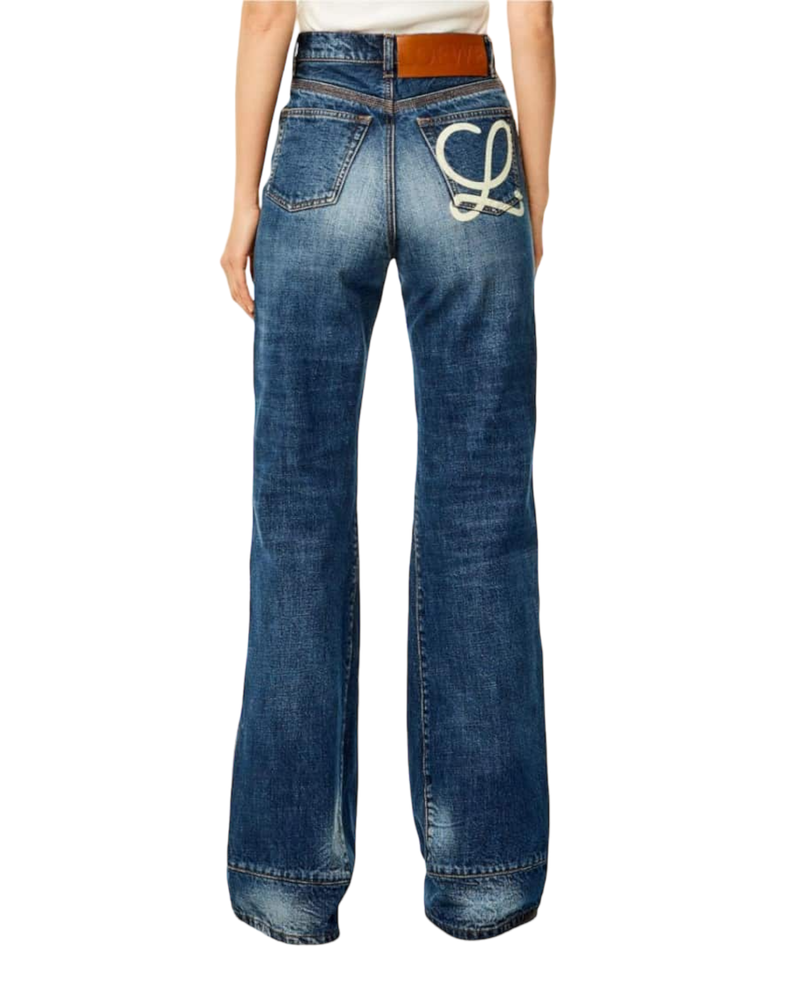 Jeans avec logo en denim