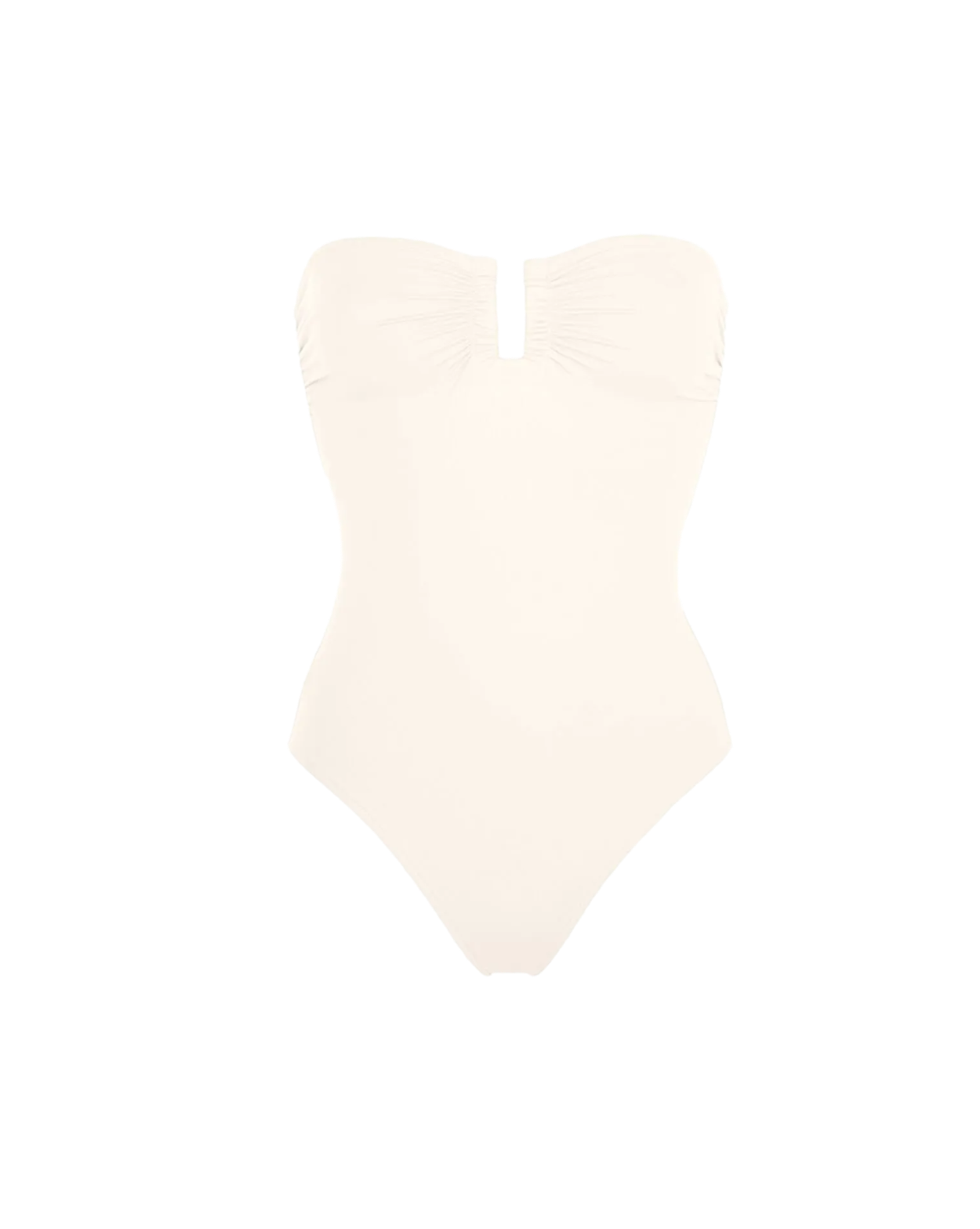 Cassiopée percale strapless swimsuit
