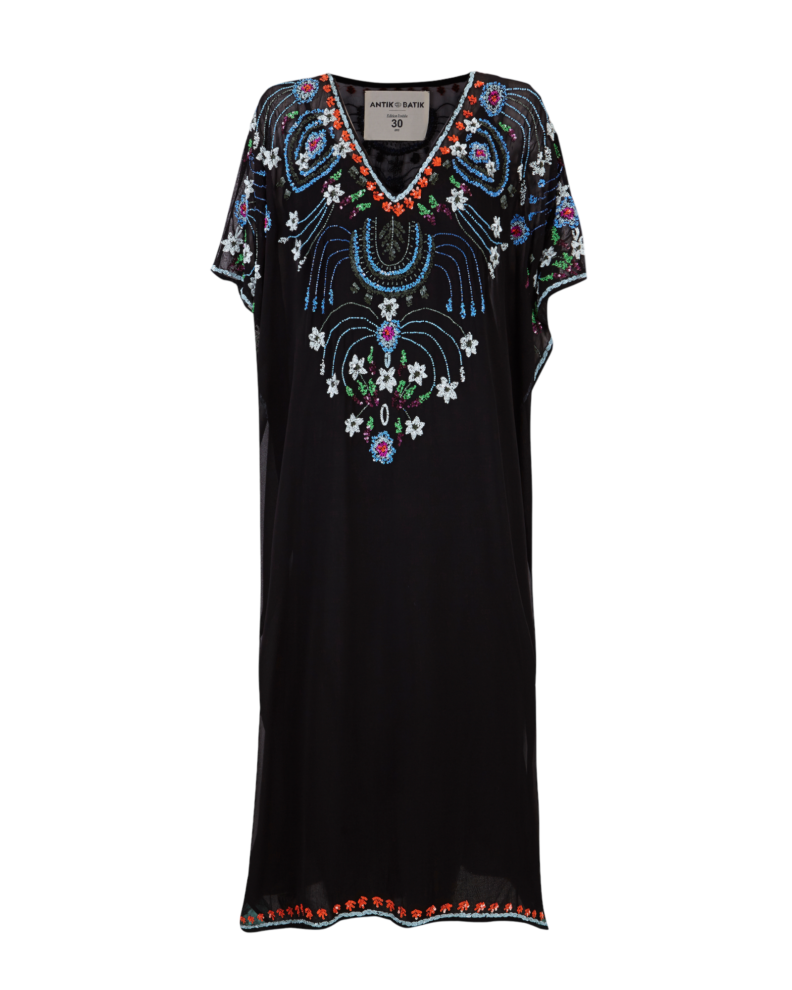 Kaftan embroidered with ayleen beads