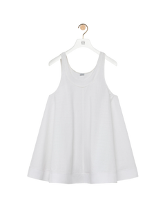 Cotton trapeze dress