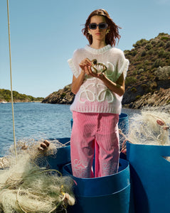 Pantalon ample en coton