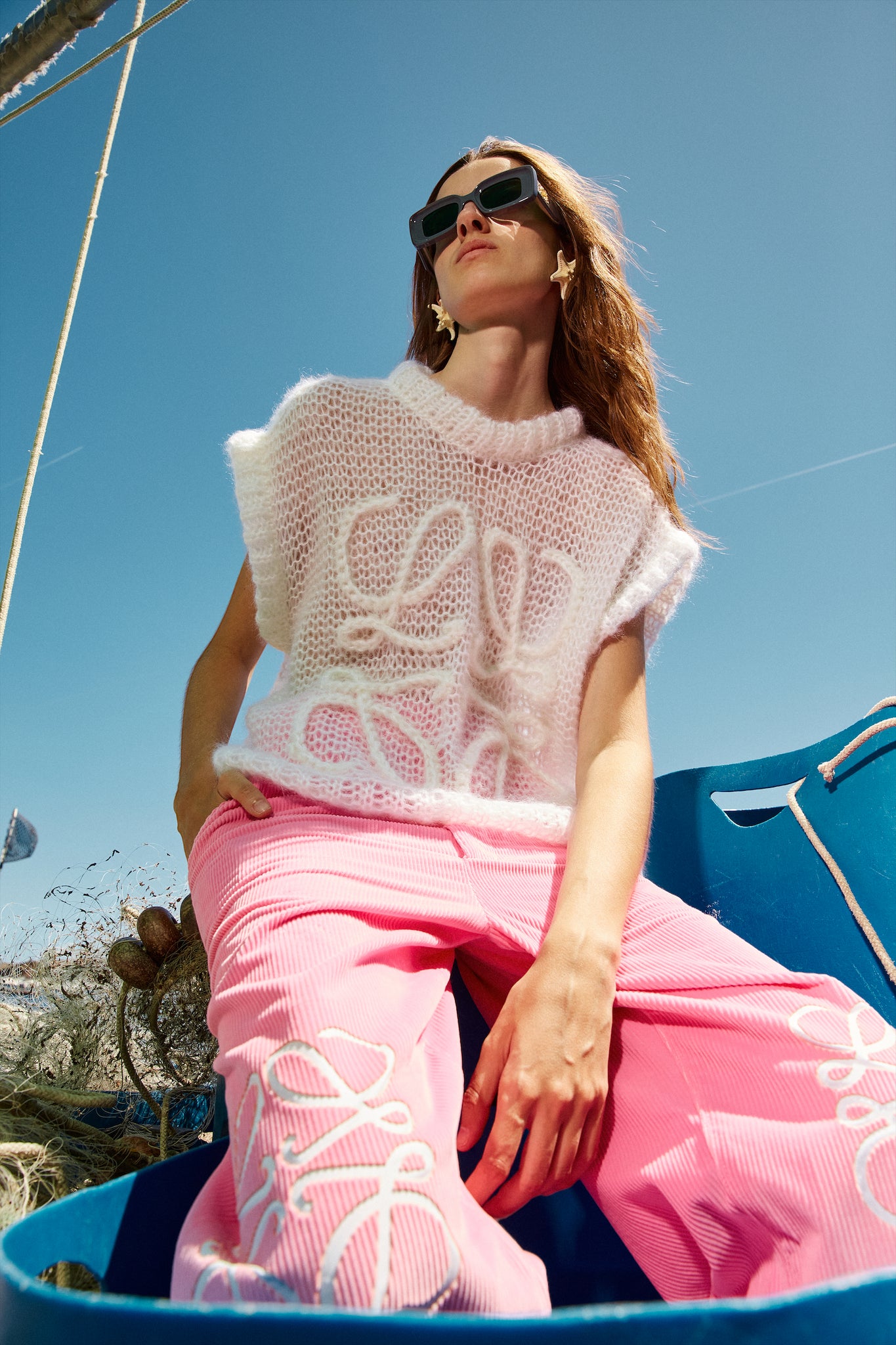 Pantalon ample en coton