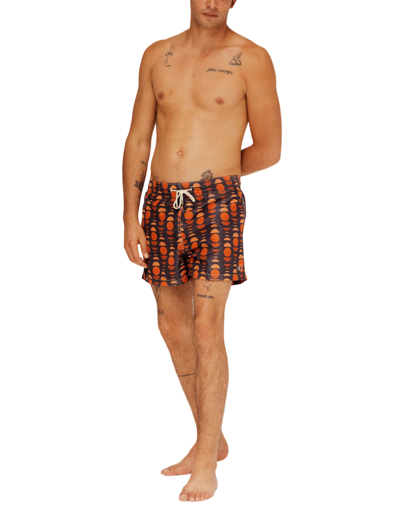 Navy Sun Fragments swim shorts