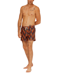 Navy Sun Fragments swim shorts