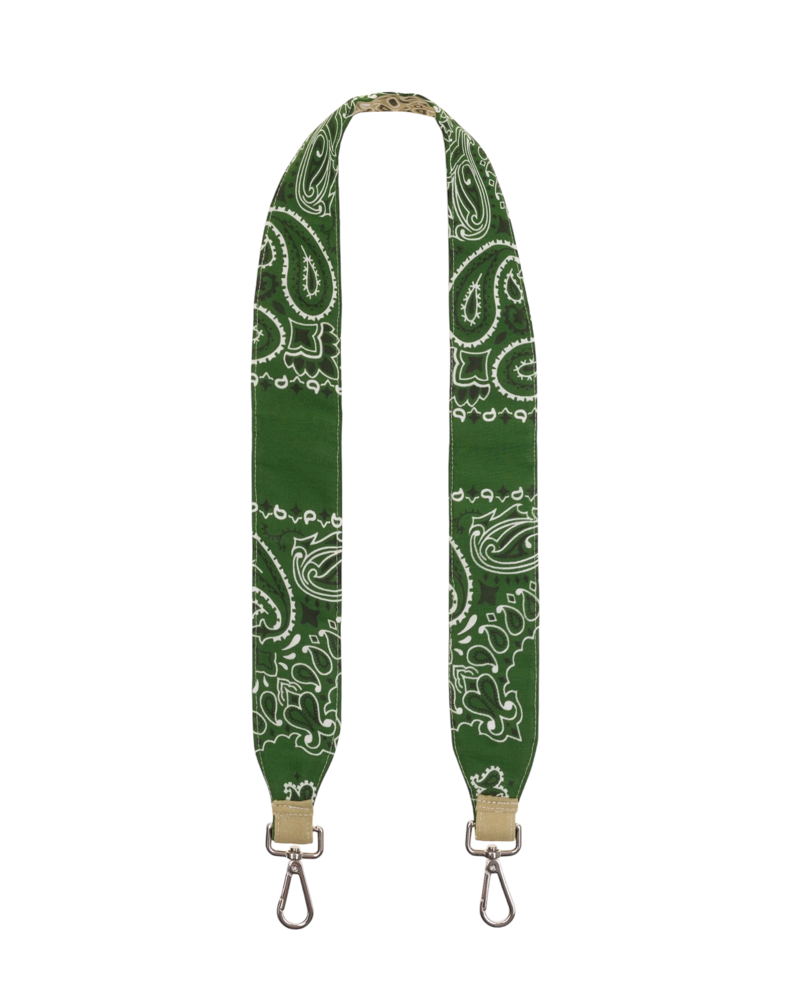 Large Shoulder Strap - Beige / Green Week-end