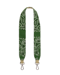 Large Shoulder Strap - Beige / Green Week-end