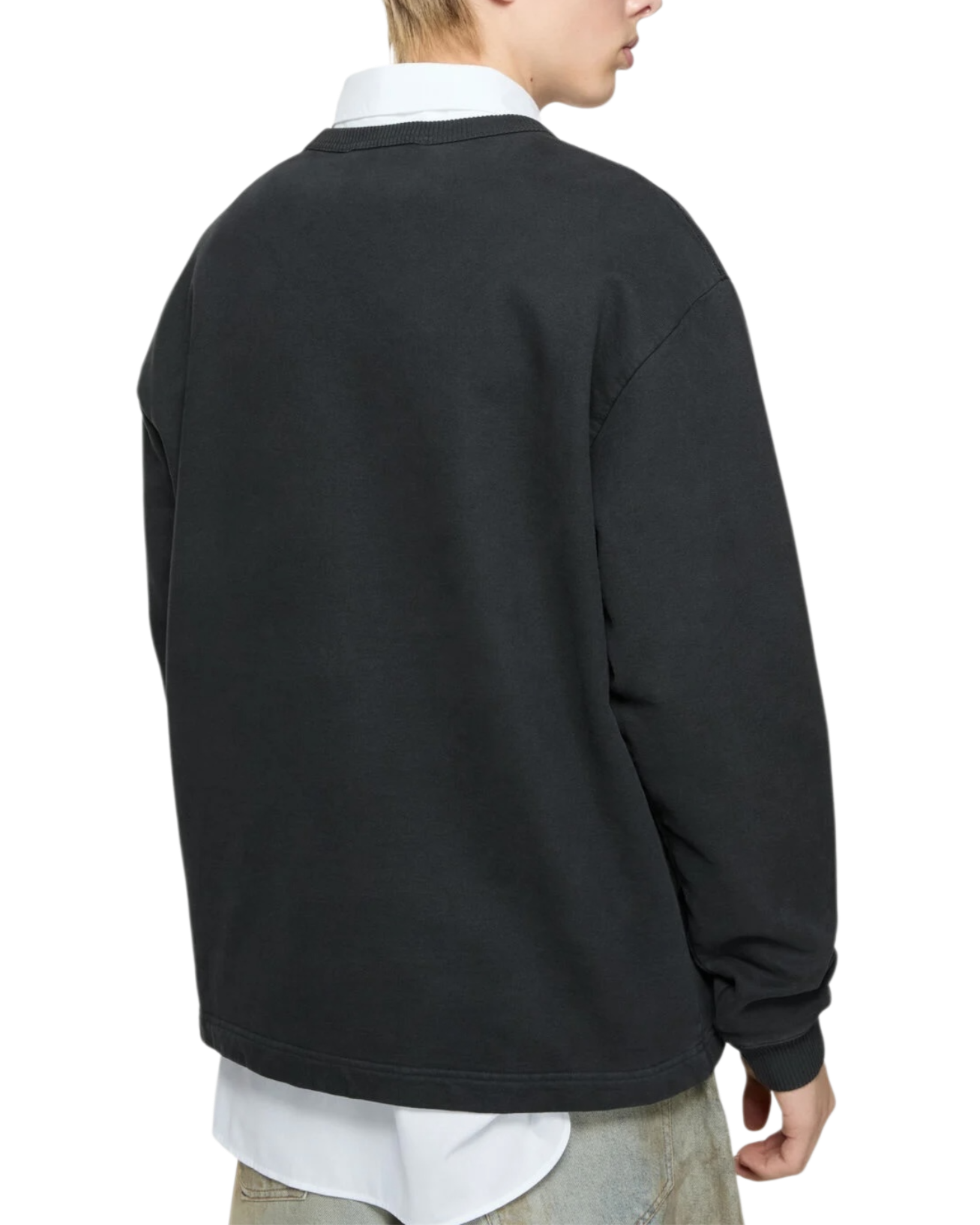 Jersey con logotipo negro en relieve