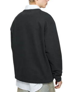 Jersey con logotipo negro en relieve