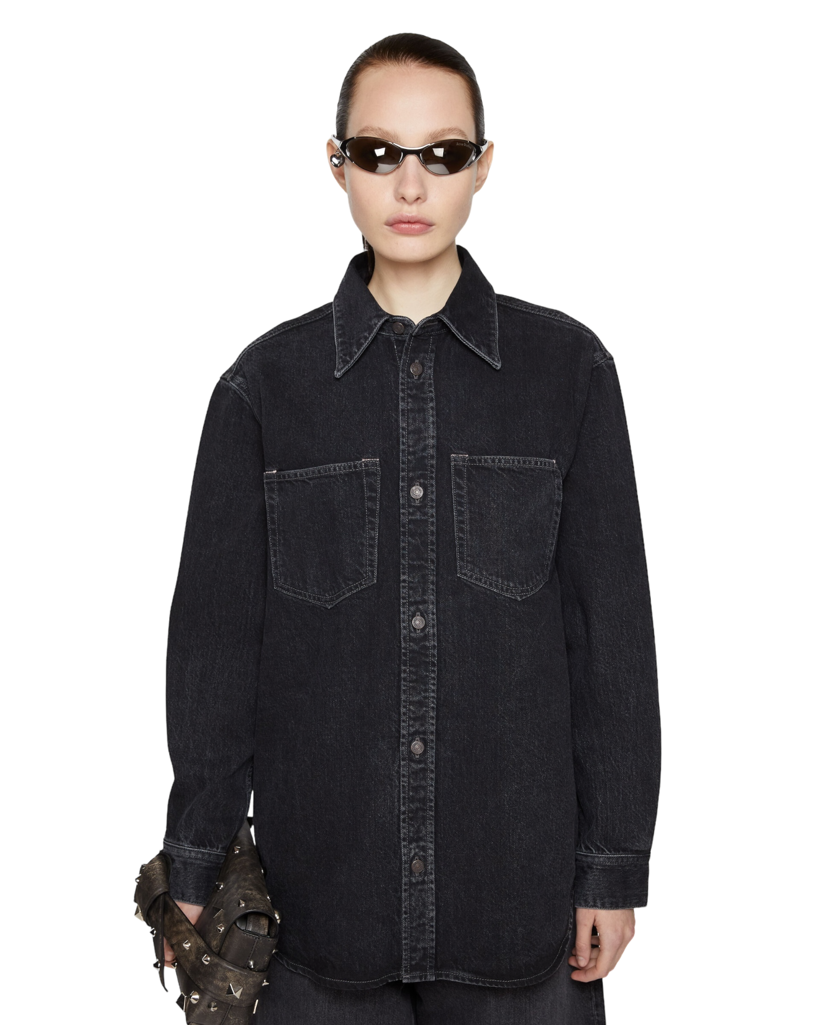 CHEMISE BOUTONNÉE EN JEAN - COUPE DÉCONTRACTÉE