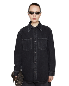 CHEMISE BOUTONNÉE EN JEAN - COUPE DÉCONTRACTÉE