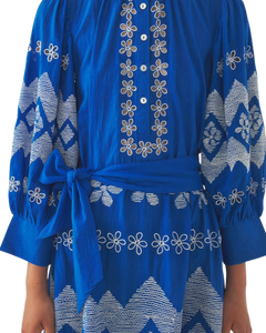 Vestido largo bordado Tolede