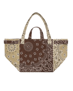 Sac Trapèze Marron et Beige