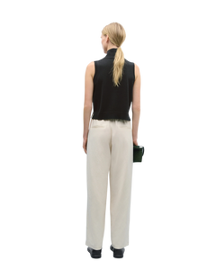 Gilet en laine mérinos noir