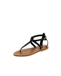 BUFFON SANDALES PLATES NOIRES