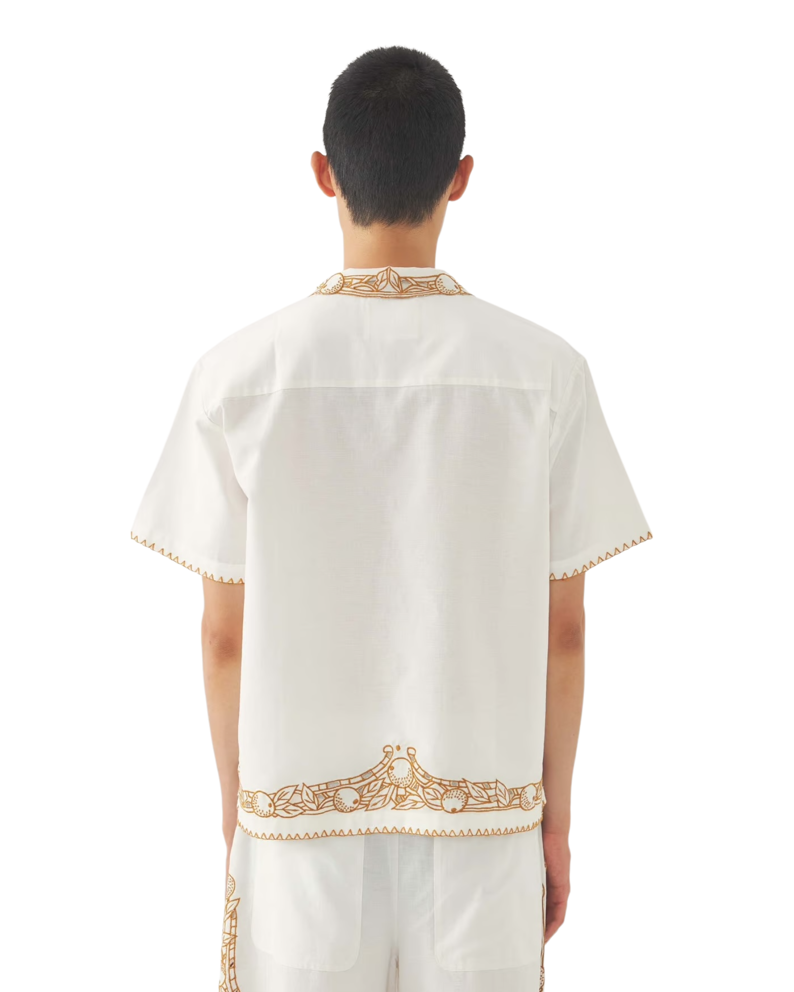 Camisa blanca bordada Dylan