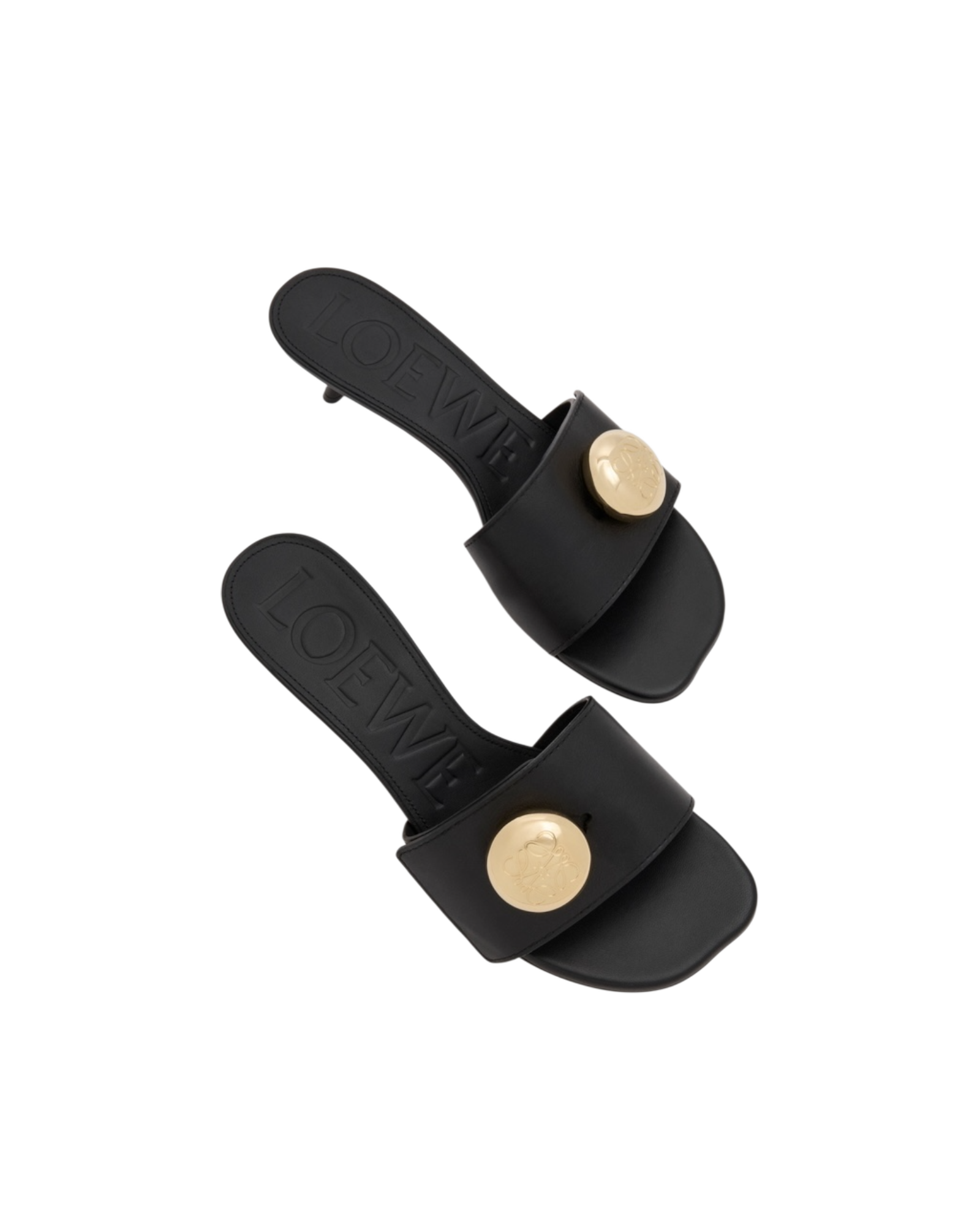 Mules Pebble noir