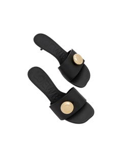 Mules Pebble noir