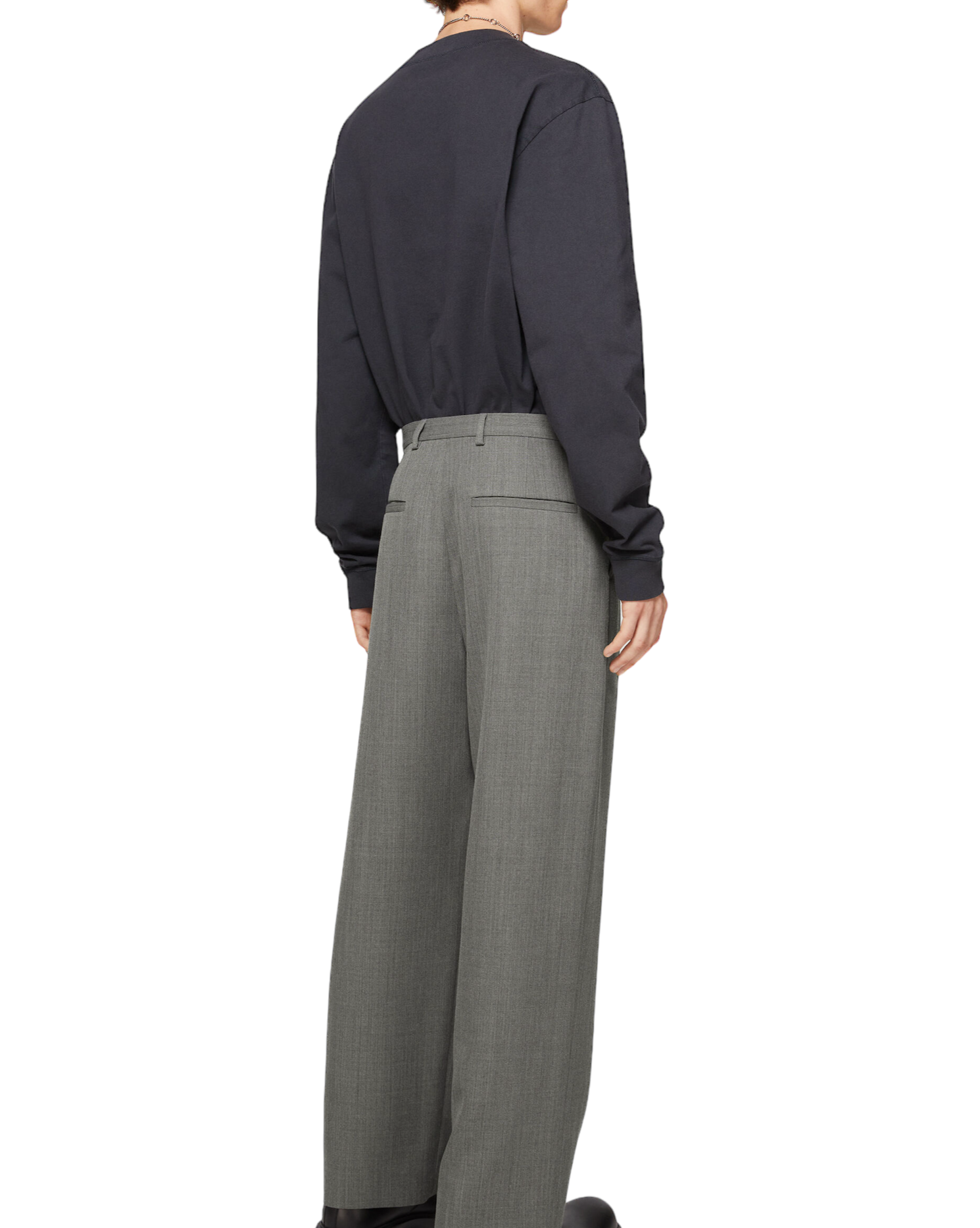 Pantalon en laine mélangée