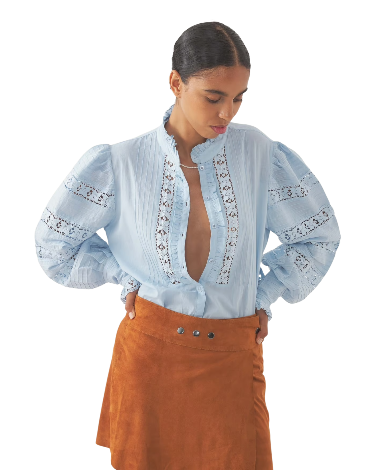 Blouse lena bleue