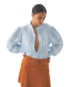 Blouse lena bleue