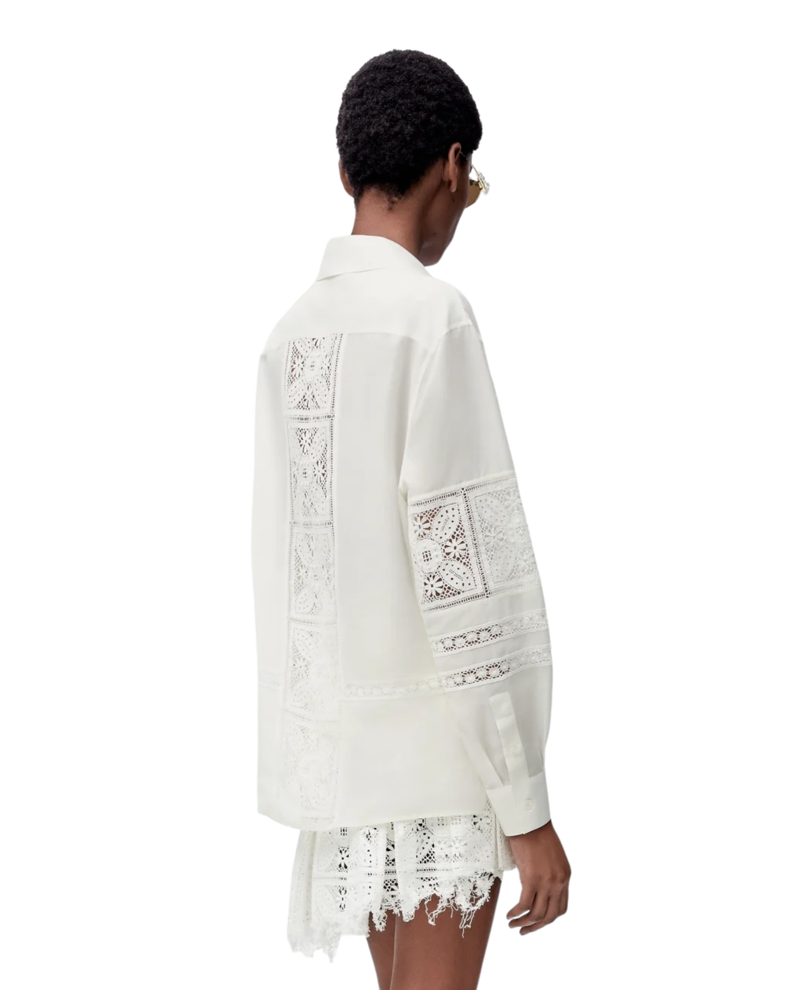 Chemise en coton et soie