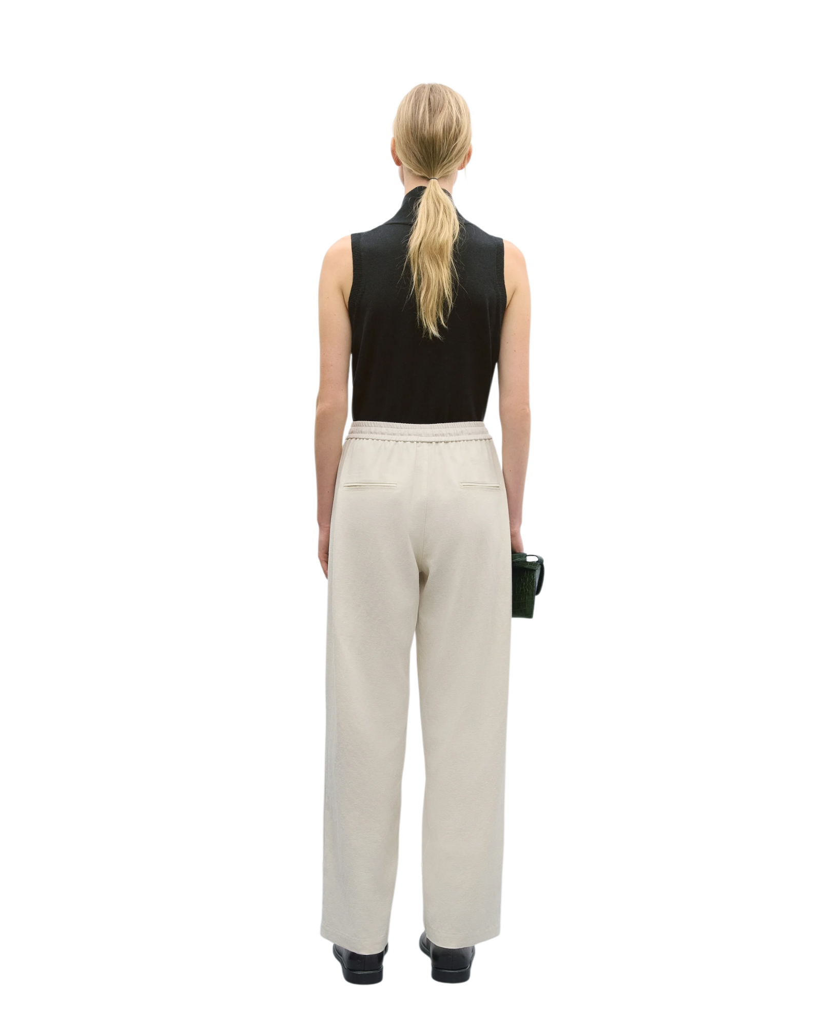 Pantalon décontracté bicolore