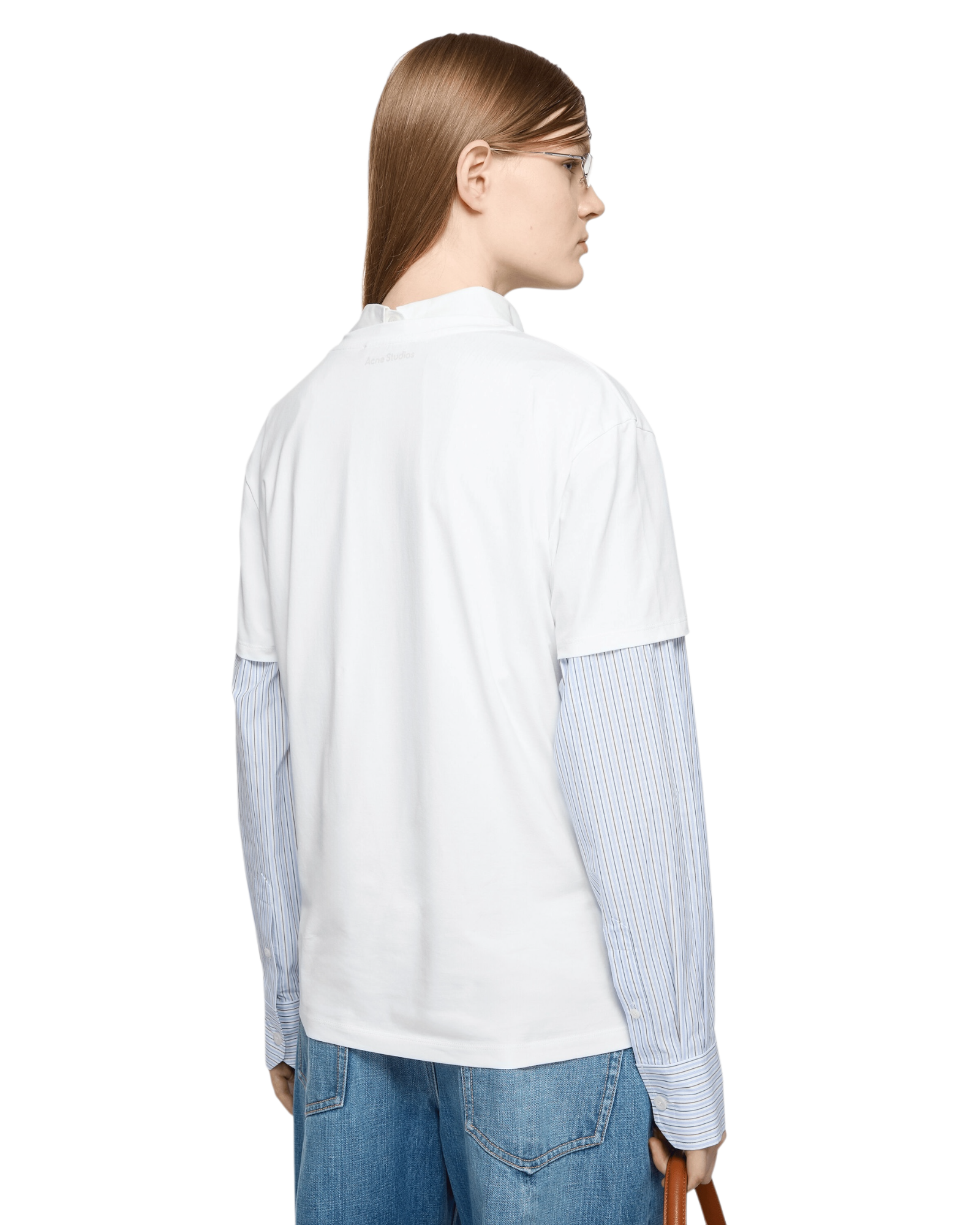 T-Shirt logo - coupe droite blanc
