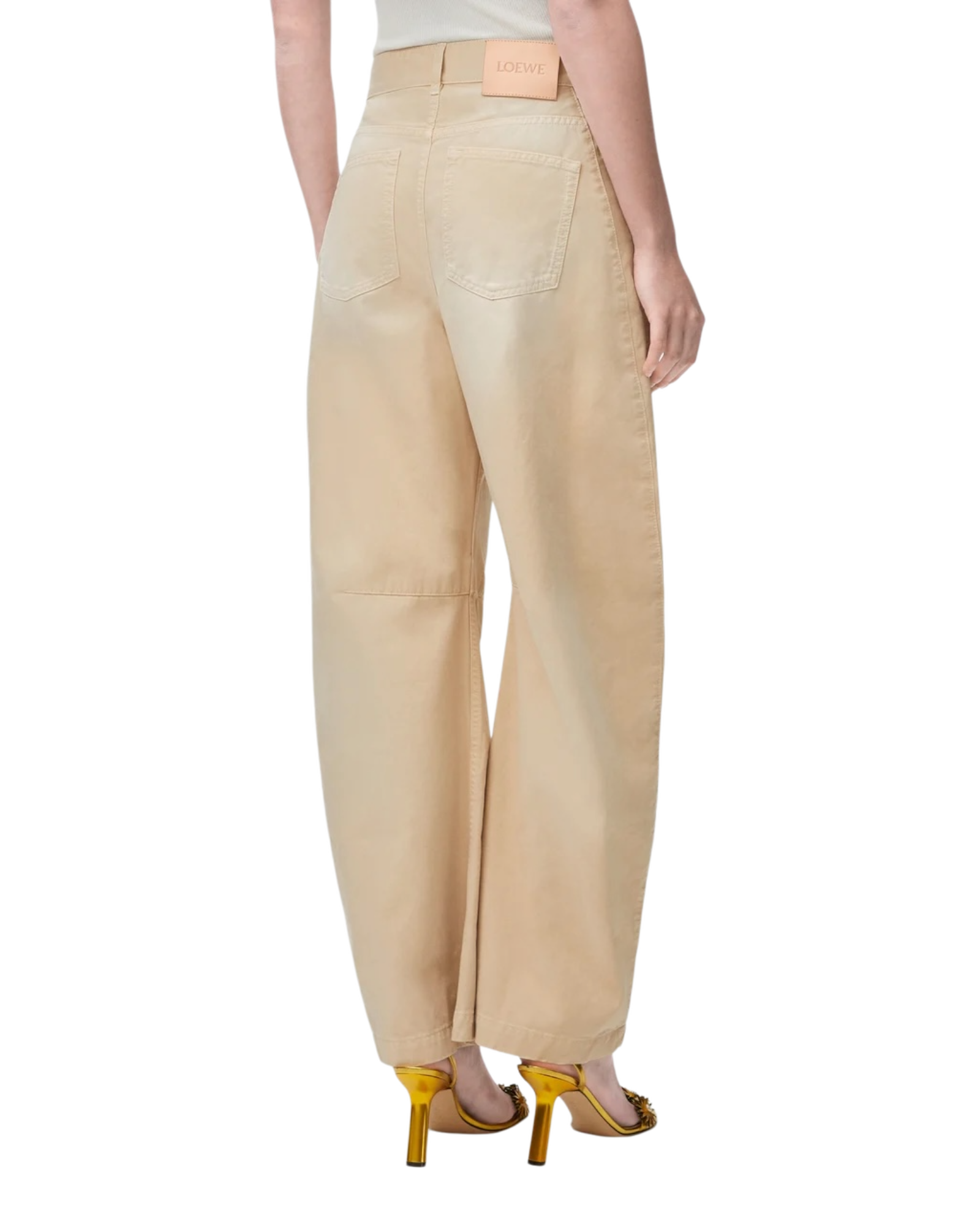 Cotton barrel pants