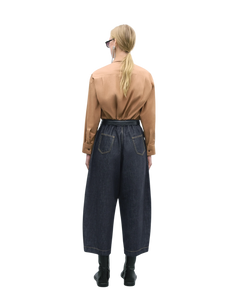 Pantalon courbé en denim