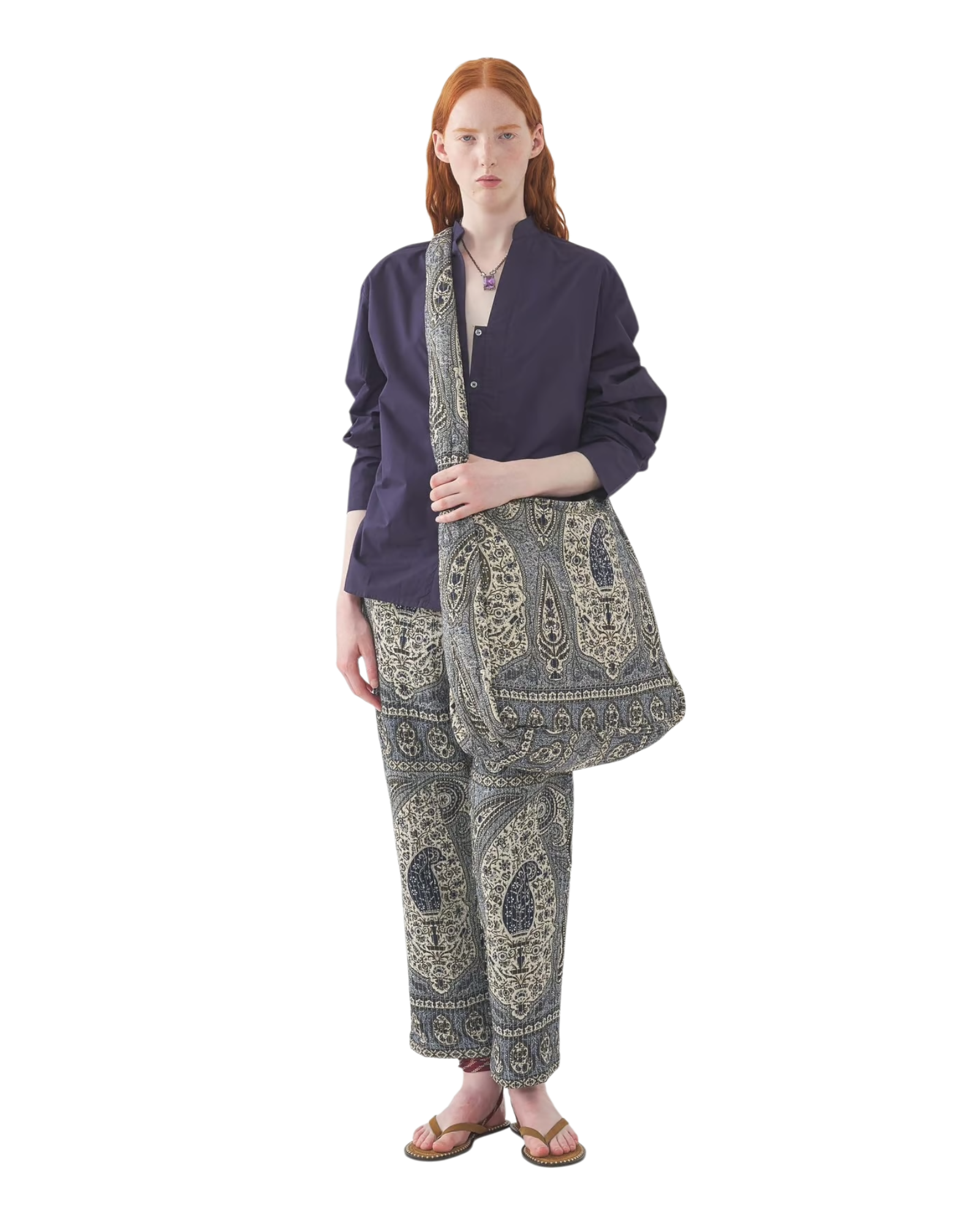 Mirabel navy blouse