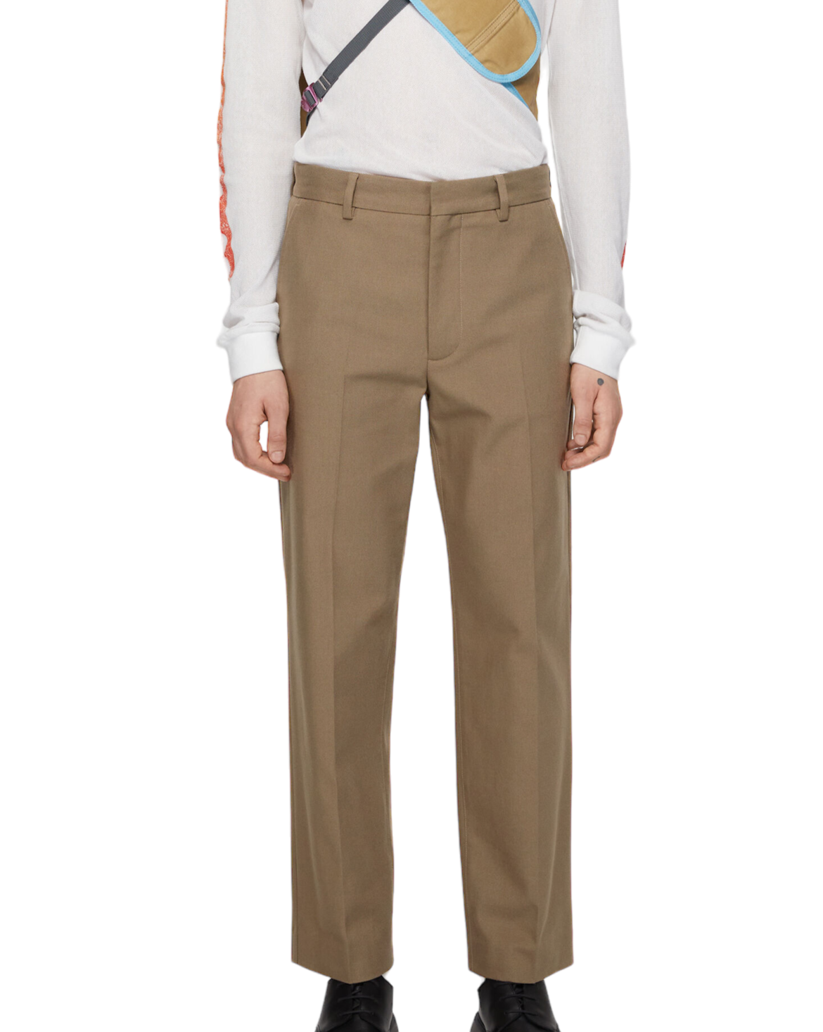 COTTON-BLEND TWILL PANTS