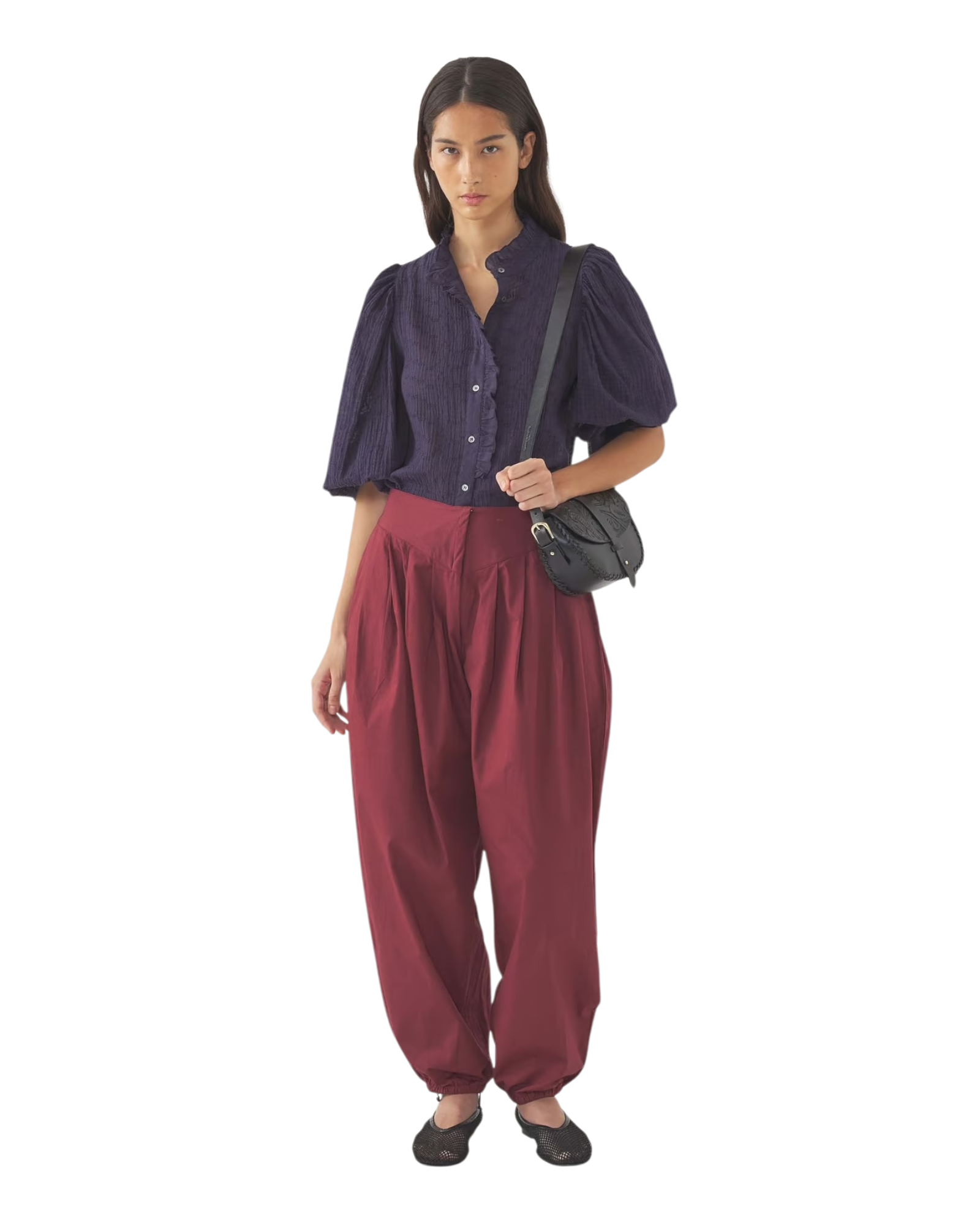 Sarouel pam burgundy